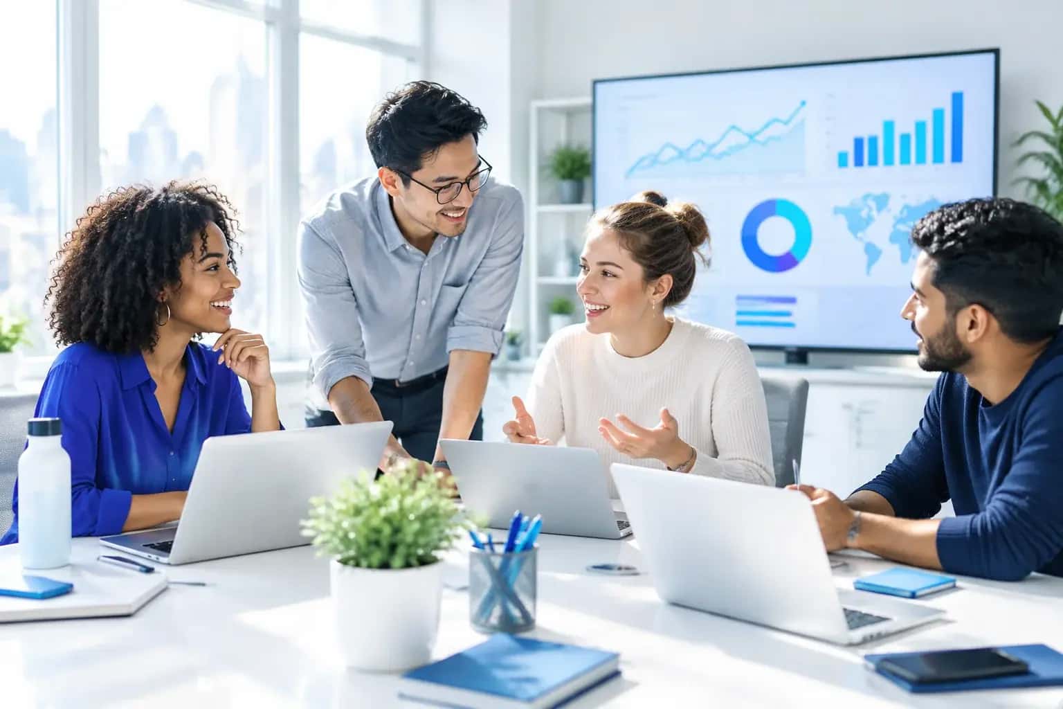 Position Punisher Agency team reviewing a client’s rankings